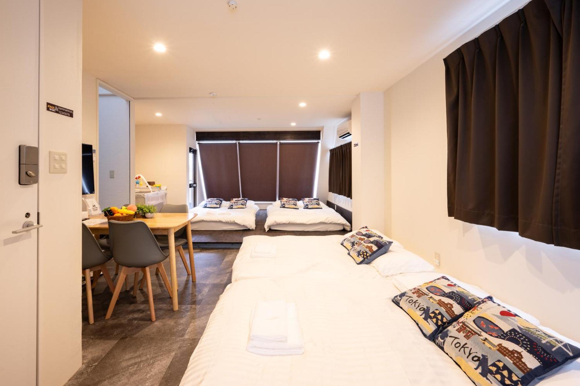 Thunder Hotel -雷門サンダーホテル- 浅草駅から徒歩5分 ベビー用品付き ファミリーも歓迎 大人8名もok!! Tokyo prefektur Exteriör bild