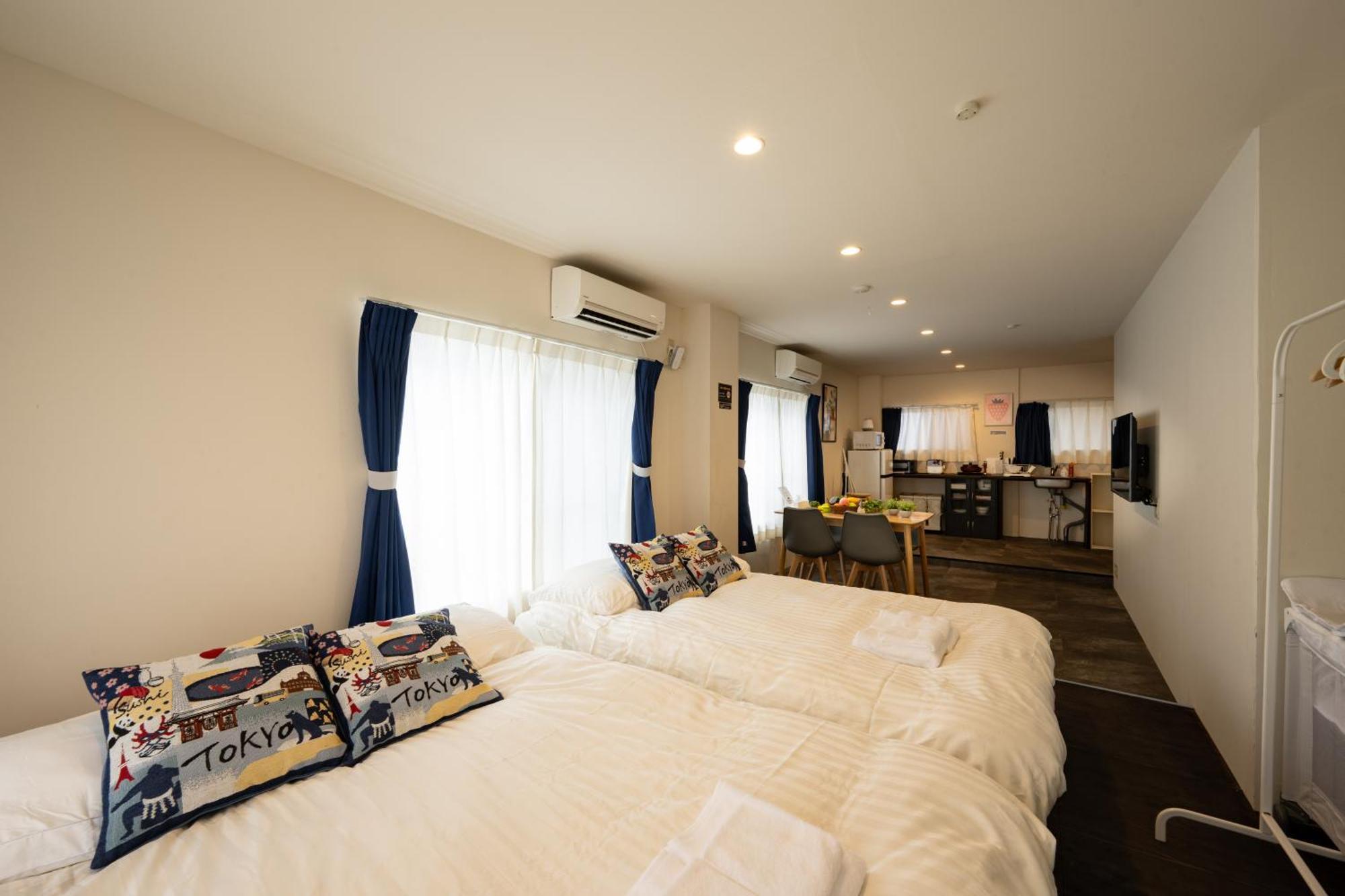 Thunder Hotel -雷門サンダーホテル- 浅草駅から徒歩5分 ベビー用品付き ファミリーも歓迎 大人8名もok!! Tokyo prefektur Exteriör bild
