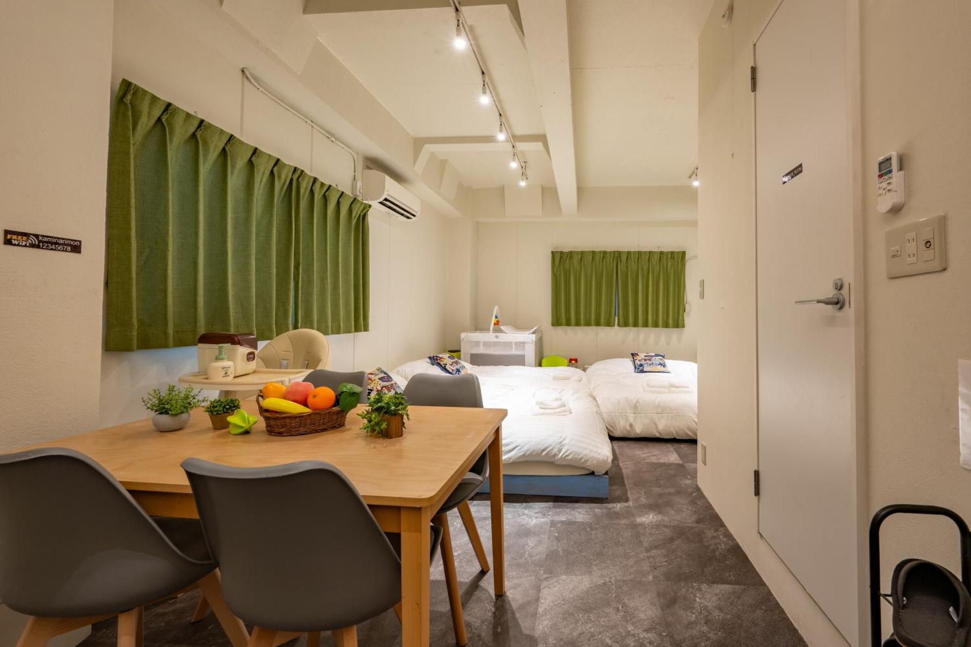 Thunder Hotel -雷門サンダーホテル- 浅草駅から徒歩5分 ベビー用品付き ファミリーも歓迎 大人8名もok!! Tokyo prefektur Exteriör bild